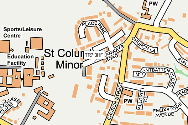 TR7 3HF map - OS OpenMap – Local (Ordnance Survey)