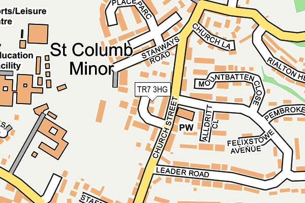 TR7 3HG map - OS OpenMap – Local (Ordnance Survey)