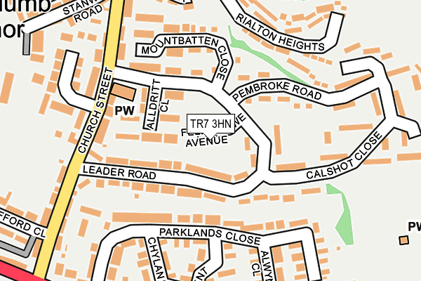TR7 3HN map - OS OpenMap – Local (Ordnance Survey)