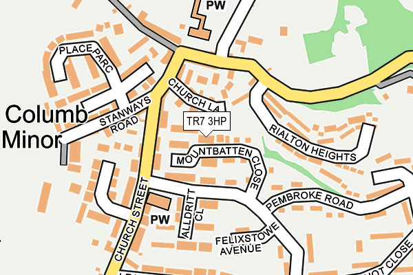 TR7 3HP map - OS OpenMap – Local (Ordnance Survey)