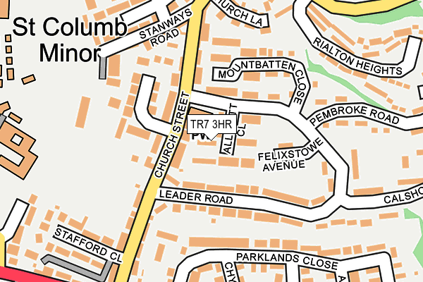TR7 3HR map - OS OpenMap – Local (Ordnance Survey)