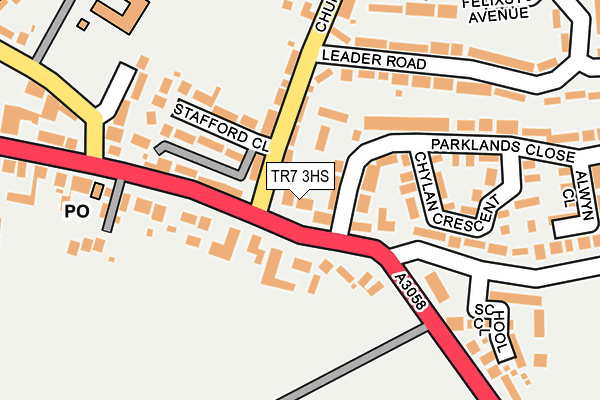 TR7 3HS map - OS OpenMap – Local (Ordnance Survey)