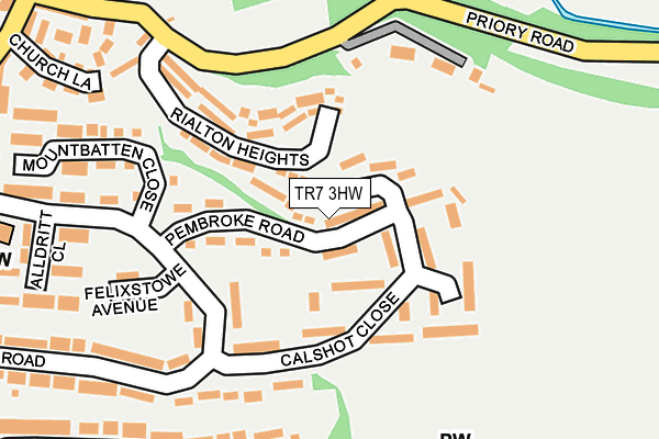 TR7 3HW map - OS OpenMap – Local (Ordnance Survey)