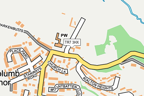 TR7 3HX map - OS OpenMap – Local (Ordnance Survey)