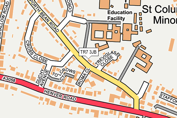 TR7 3JB map - OS OpenMap – Local (Ordnance Survey)