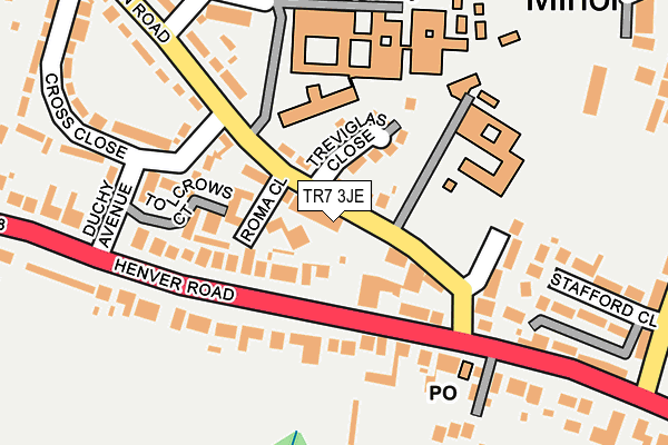 TR7 3JE map - OS OpenMap – Local (Ordnance Survey)