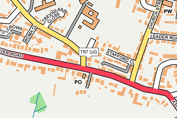 TR7 3JG map - OS OpenMap – Local (Ordnance Survey)