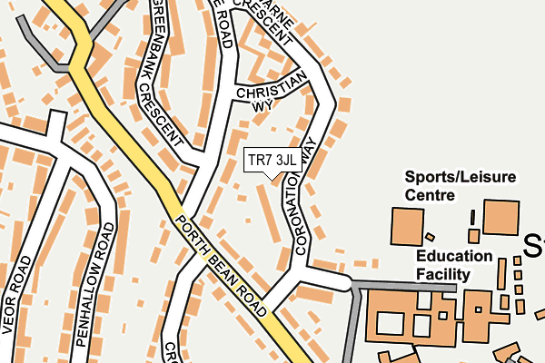TR7 3JL map - OS OpenMap – Local (Ordnance Survey)
