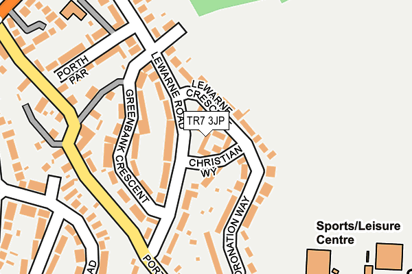 TR7 3JP map - OS OpenMap – Local (Ordnance Survey)