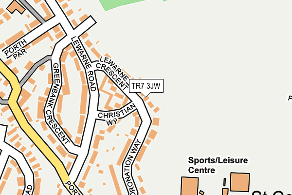 TR7 3JW map - OS OpenMap – Local (Ordnance Survey)