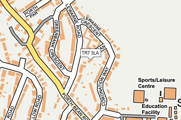TR7 3LA map - OS OpenMap – Local (Ordnance Survey)