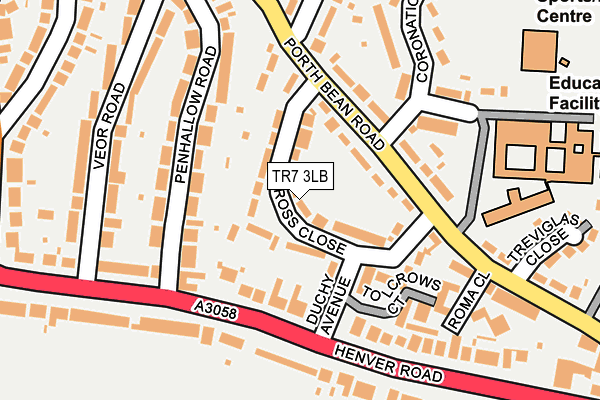 TR7 3LB map - OS OpenMap – Local (Ordnance Survey)