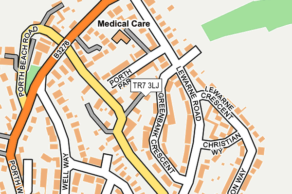 TR7 3LJ map - OS OpenMap – Local (Ordnance Survey)