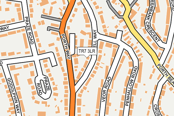 TR7 3LR map - OS OpenMap – Local (Ordnance Survey)