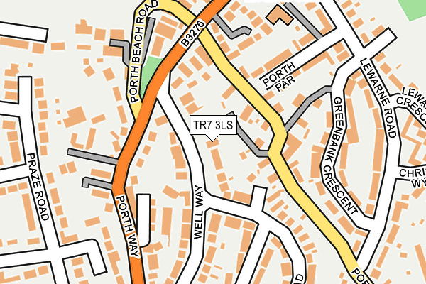 TR7 3LS map - OS OpenMap – Local (Ordnance Survey)