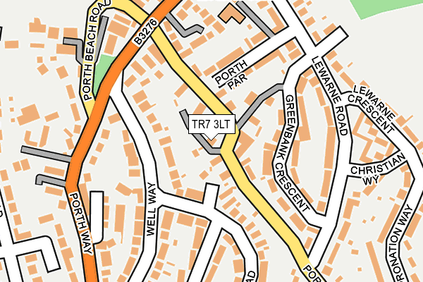TR7 3LT map - OS OpenMap – Local (Ordnance Survey)