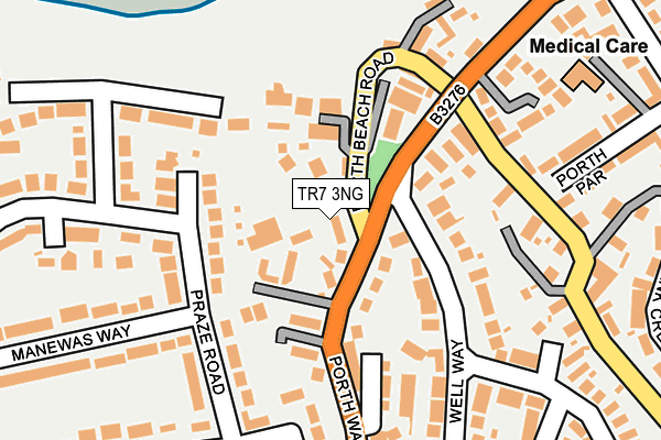 TR7 3NG map - OS OpenMap – Local (Ordnance Survey)