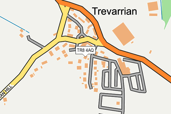 TR8 4AQ map - OS OpenMap – Local (Ordnance Survey)