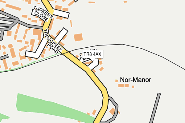 TR8 4AX map - OS OpenMap – Local (Ordnance Survey)
