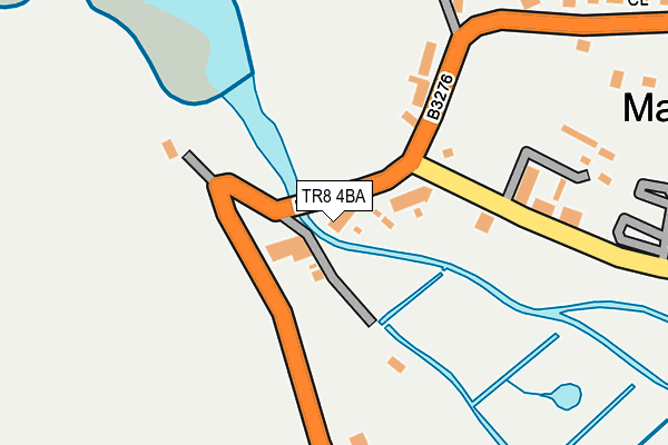 TR8 4BA map - OS OpenMap – Local (Ordnance Survey)