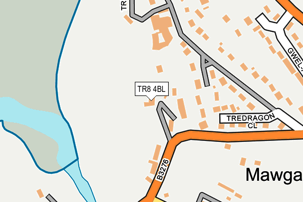 TR8 4BL map - OS OpenMap – Local (Ordnance Survey)