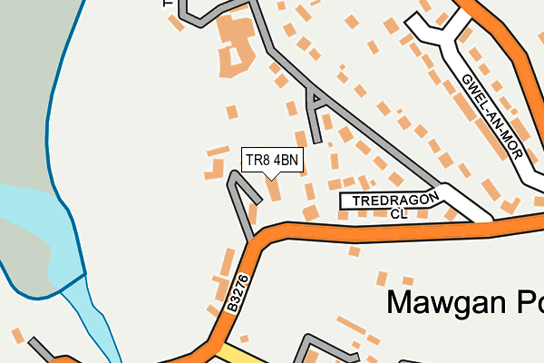 TR8 4BN map - OS OpenMap – Local (Ordnance Survey)