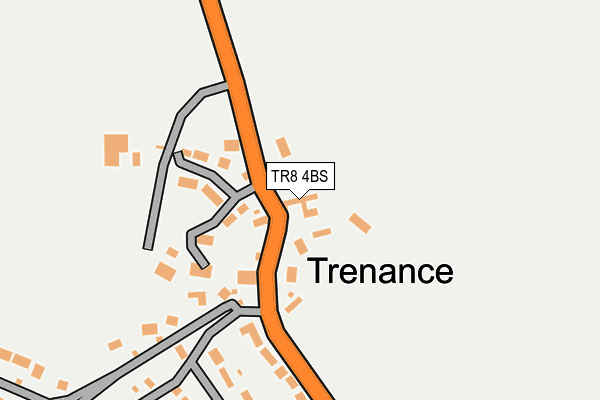 TR8 4BS map - OS OpenMap – Local (Ordnance Survey)