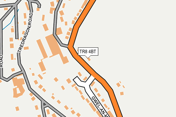 TR8 4BT map - OS OpenMap – Local (Ordnance Survey)