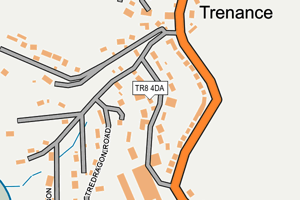 TR8 4DA map - OS OpenMap – Local (Ordnance Survey)