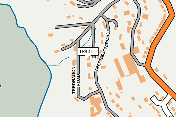 TR8 4DD map - OS OpenMap – Local (Ordnance Survey)
