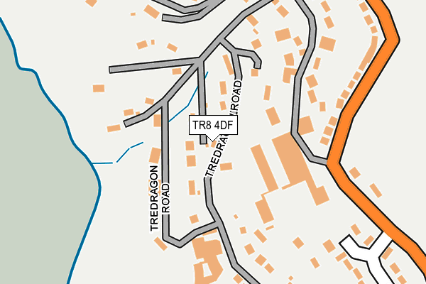 TR8 4DF map - OS OpenMap – Local (Ordnance Survey)