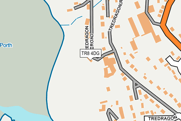 TR8 4DG map - OS OpenMap – Local (Ordnance Survey)
