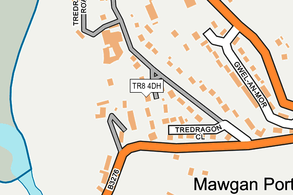 TR8 4DH map - OS OpenMap – Local (Ordnance Survey)