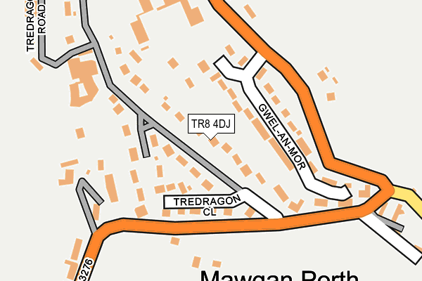 TR8 4DJ map - OS OpenMap – Local (Ordnance Survey)