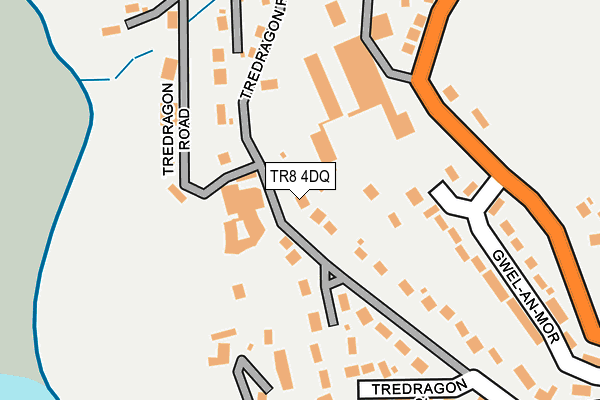 TR8 4DQ map - OS OpenMap – Local (Ordnance Survey)