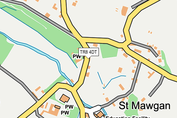 TR8 4DT map - OS OpenMap – Local (Ordnance Survey)