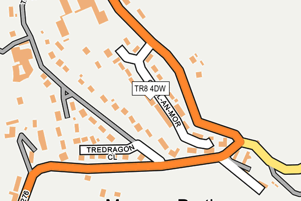 TR8 4DW map - OS OpenMap – Local (Ordnance Survey)