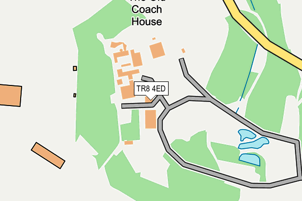 TR8 4ED map - OS OpenMap – Local (Ordnance Survey)
