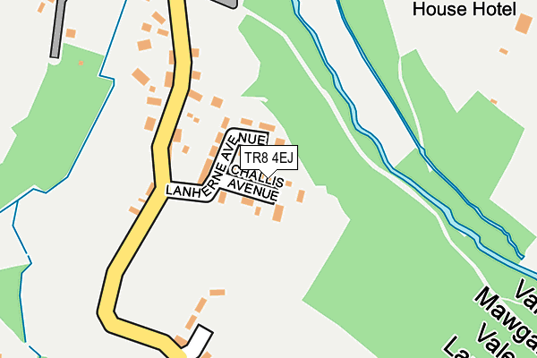 TR8 4EJ map - OS OpenMap – Local (Ordnance Survey)