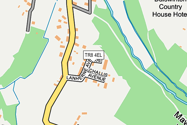TR8 4EL map - OS OpenMap – Local (Ordnance Survey)