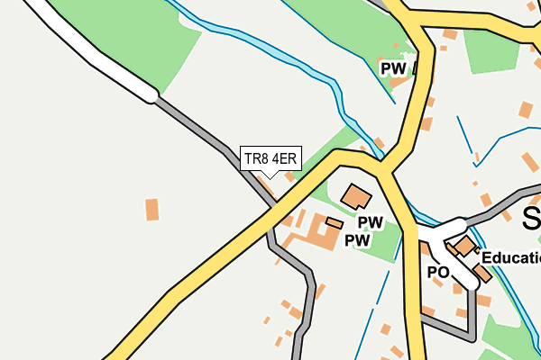 TR8 4ER map - OS OpenMap – Local (Ordnance Survey)