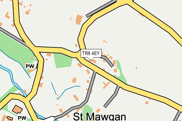 TR8 4EY map - OS OpenMap – Local (Ordnance Survey)