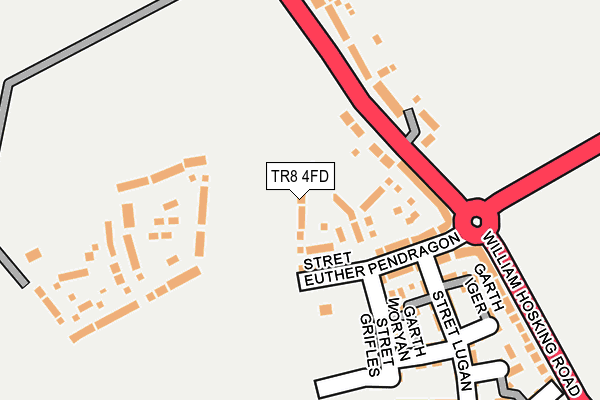 TR8 4FD map - OS OpenMap – Local (Ordnance Survey)