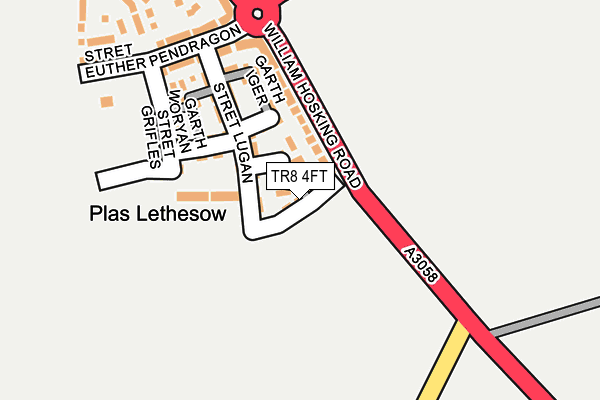 TR8 4FT map - OS OpenMap – Local (Ordnance Survey)