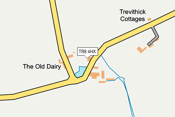 TR8 4HX map - OS OpenMap – Local (Ordnance Survey)