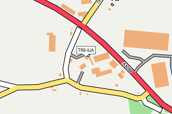 TR8 4JA map - OS OpenMap – Local (Ordnance Survey)