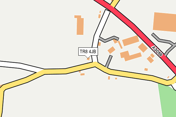 TR8 4JB map - OS OpenMap – Local (Ordnance Survey)