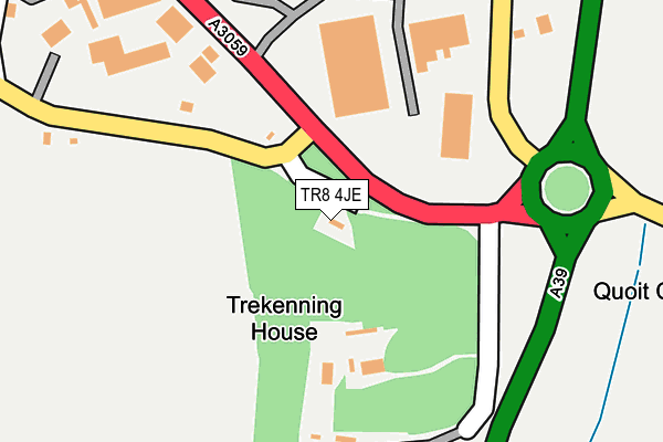 TR8 4JE map - OS OpenMap – Local (Ordnance Survey)