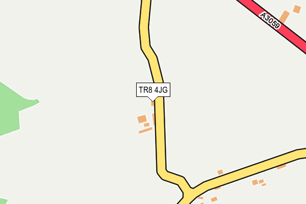 TR8 4JG map - OS OpenMap – Local (Ordnance Survey)