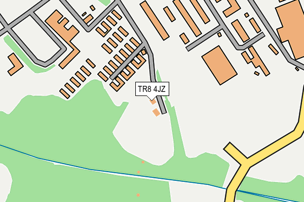 TR8 4JZ map - OS OpenMap – Local (Ordnance Survey)